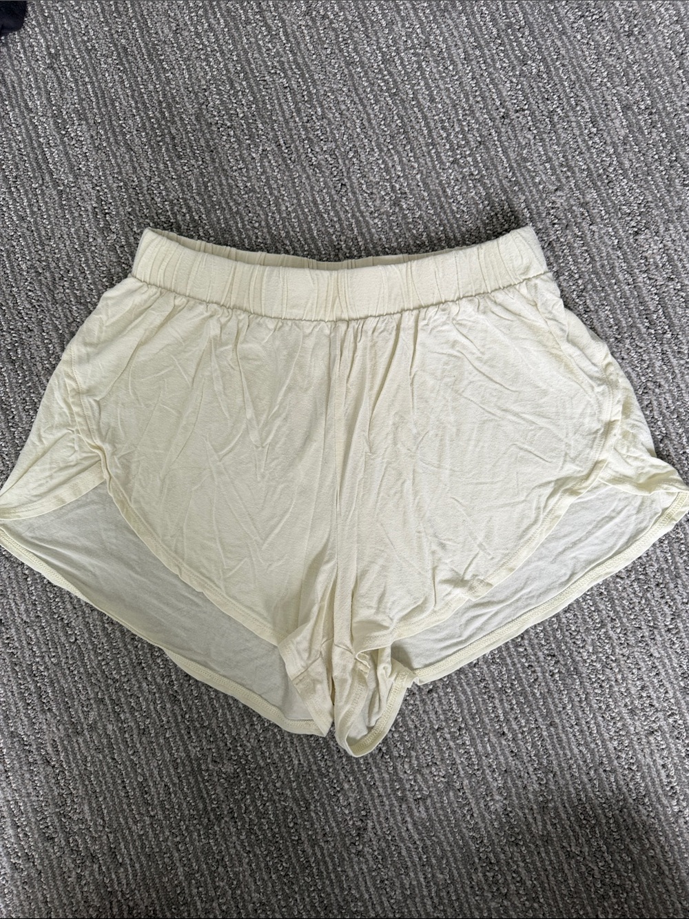 Old Navy Cream Lounge Shorts with Elastic Waistband
